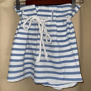 Striped sailor loose shorts